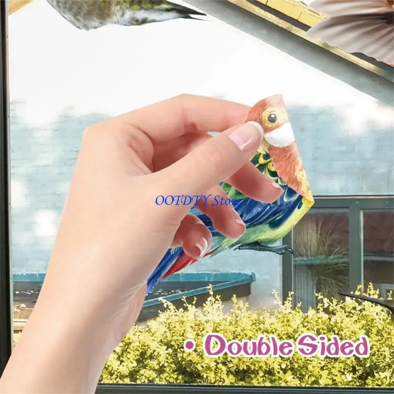 367A Improve Safety and Beautifys Home Offices with Bird Safe Window Decals Static Electricity Stickers Suitable for Any Home