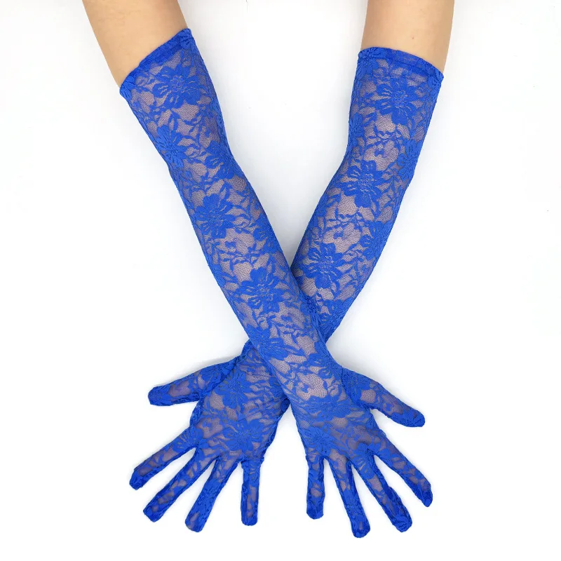 Fashion Elegant Women Sexy Lace Flowers Gloves Breathable Thin Cute Banquet Opera Masquerade Ball Stage Performance Cosplay