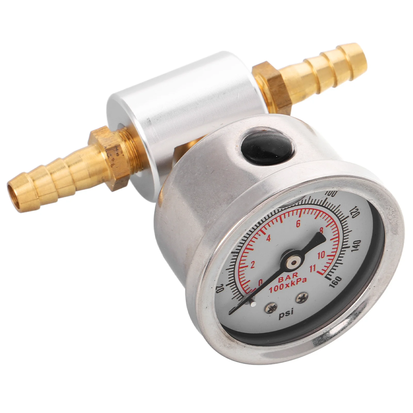 

1 Set Automotive Fuel Pressure Gauge 0-100 Psi Metal Core Oil Press Gauge For Car Engine Monitoring Universal Auto Oil Pressure