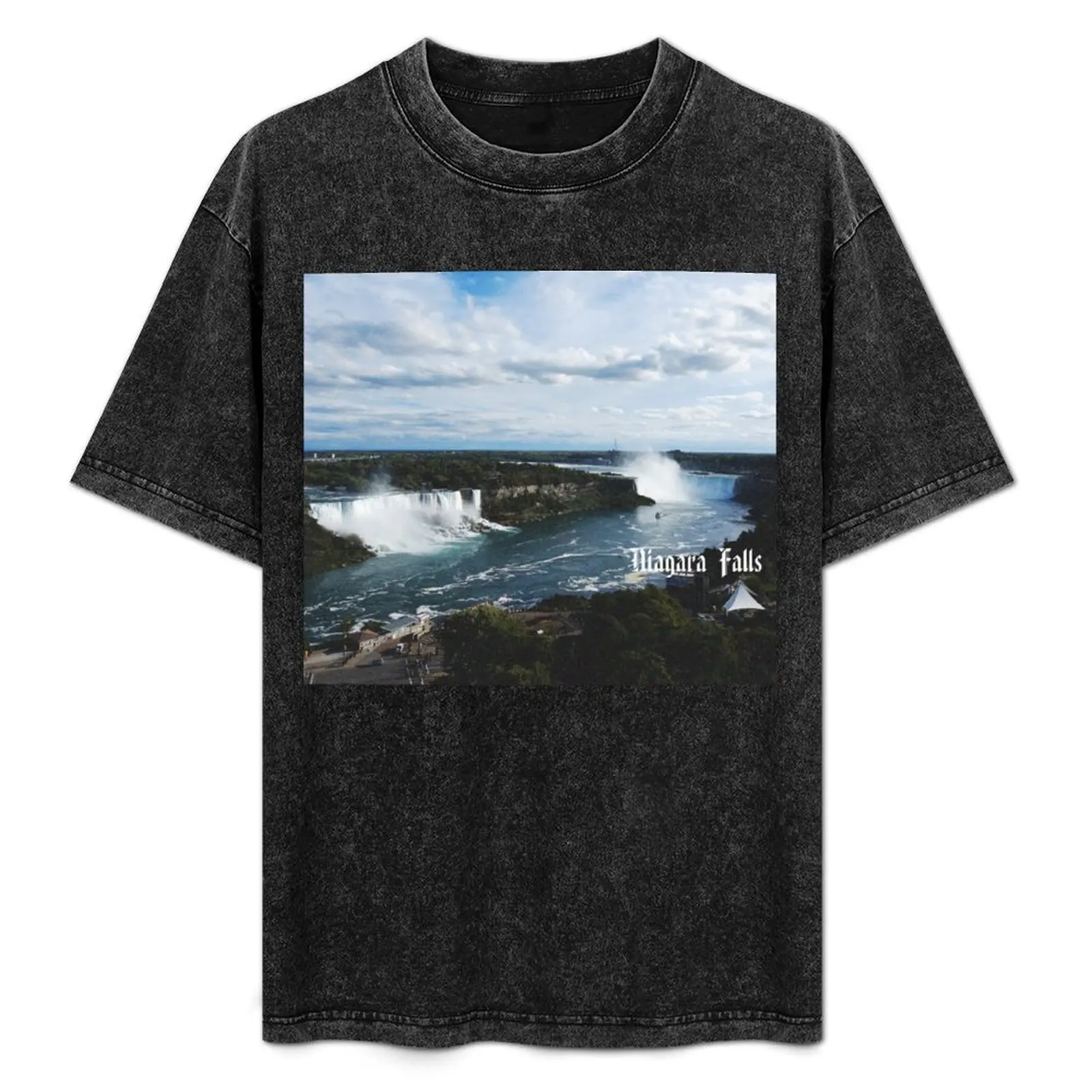 

Niagara Falls - Renowned for Beauty and Hydroelectric Power T-Shirt plus sizes graphic t shirt vintage t shirts for men graphic