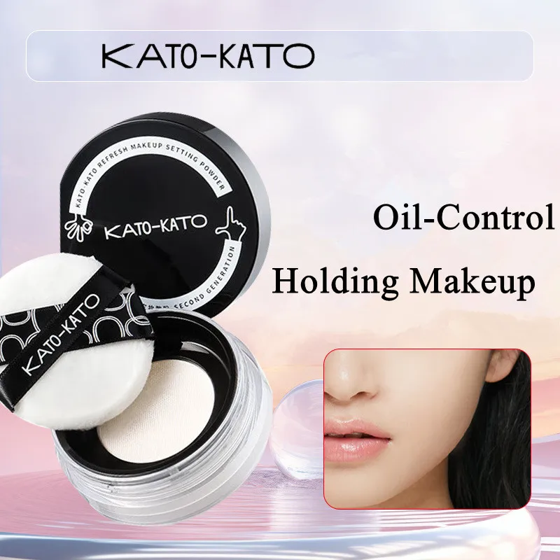 

KATO Finishing Loose Powder Oil Control Concealer Soft Matte Shimmer Setting Foundation Holding Makeup Fixing Powder