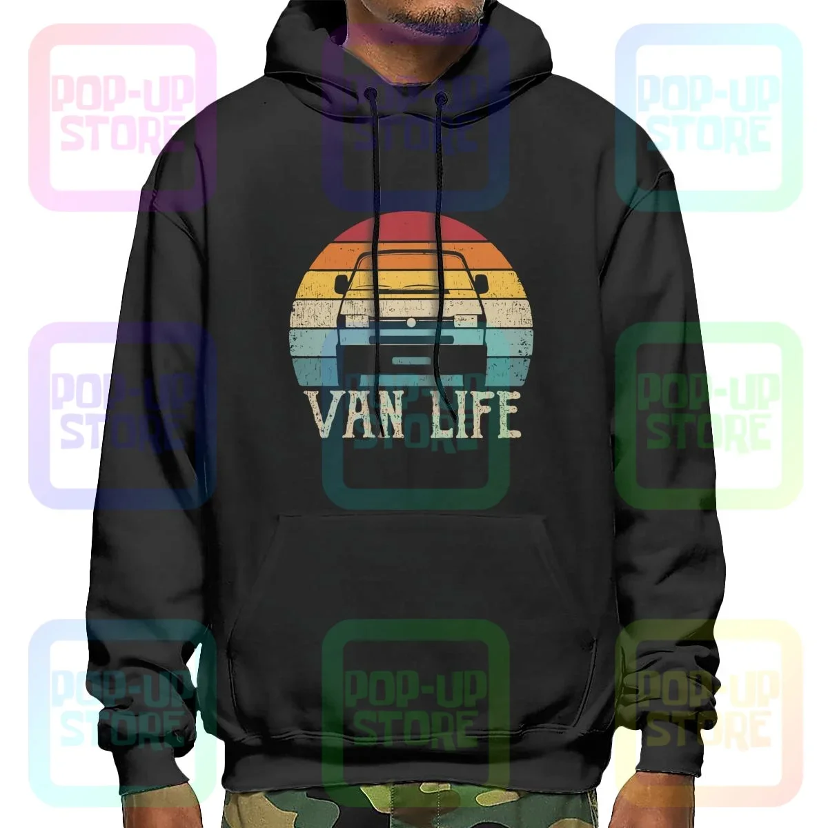

Vanlife Hoodie Sweatshirts Hoodies Cute Print Natural Streetwear