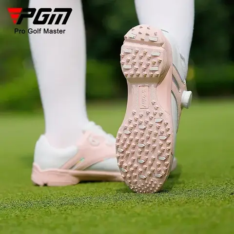 PGM 골프 신발 여성 방수 미끄럼 방지 여성 경량 부드러운 통기성 운동화 숙녀 손잡이 스트랩 스포츠 신발 XZ297