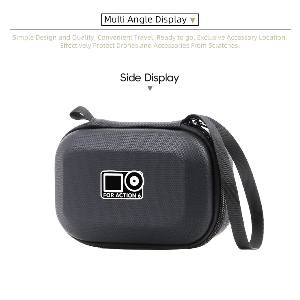 

Storage Case for DJI Osmo Action 6 Standard Bundle,Small Hard Case Shockproof Compact Portable Storage Box Camera Accessories