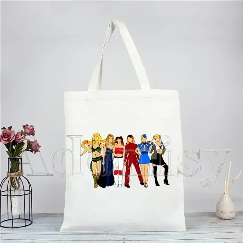 حقيبة تسوق بريتني سبيرز للمغنية ، صورة جميلة ، قماش بيئي ، قطن ، حقيبة حمل ، تشنج ، قابلة لإعادة الاستخدام