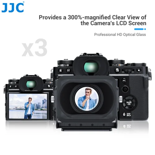 Imagen 2 del producto JJC 3X visor LCD extensor de cámara ocular plegable ajuste pantalla de 3,0 ""para Nikon Z30 Sony ZV-1 RX100 Fuji X-T30 III