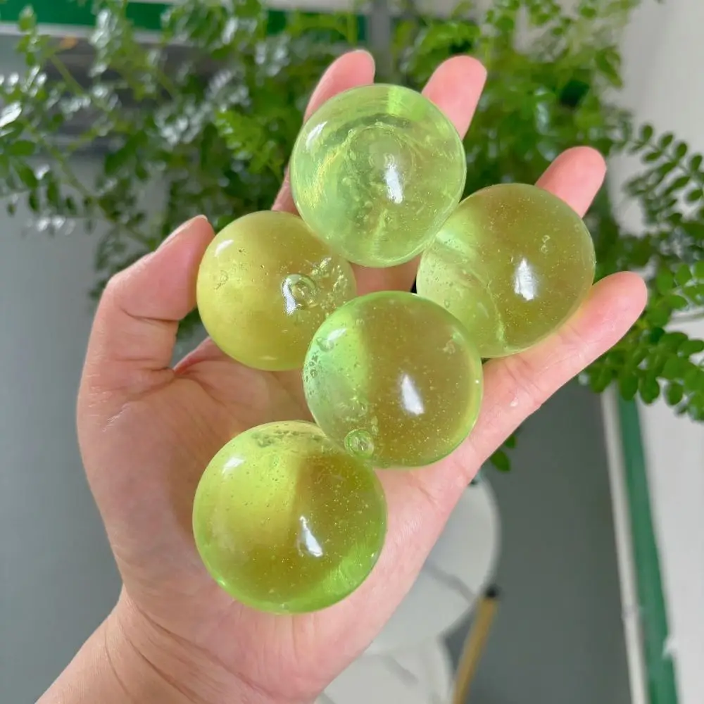 Portable Green Grapes Shape Fruit Squishy Toy Funny Design Glossy Slow Rising Squeeze Realistic Reusable Relaxation