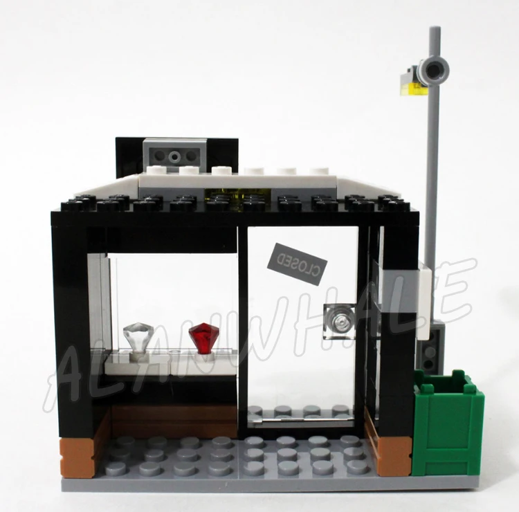 156 Piezas Super Fighter Cat Girl Catcycle Chase Batcycle Joyería Tienda de Lámparas 10627 Bloques de Construcción Juguetes Compatibles con el Modelo