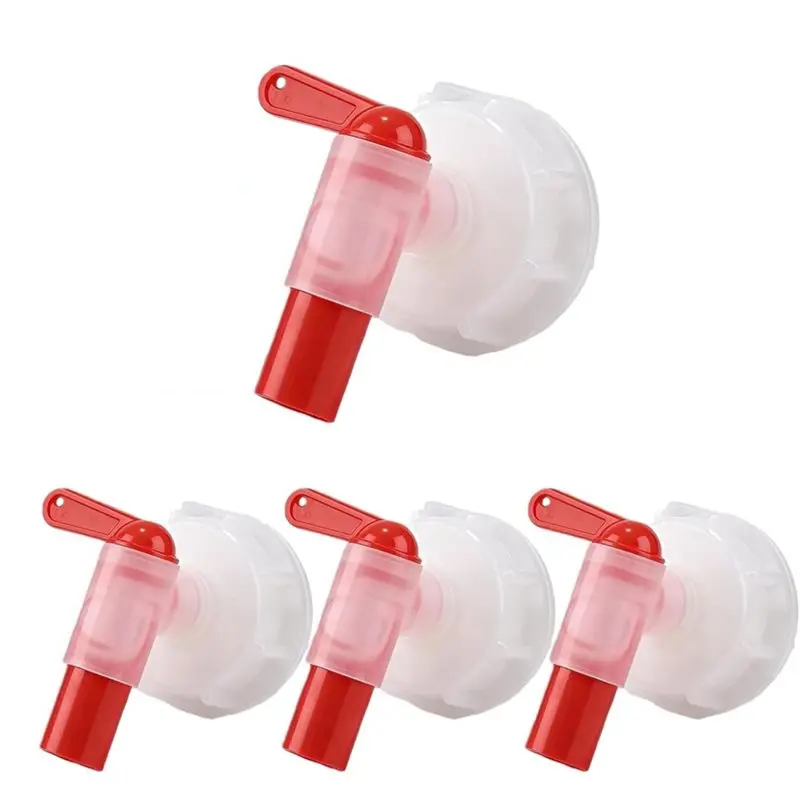 

AB41-4-Pack Faucet DN61 61Mm Horticultural Plant Nutrient Solution Faucet Red White Plastic Faucet Outdoor Garden Faucet