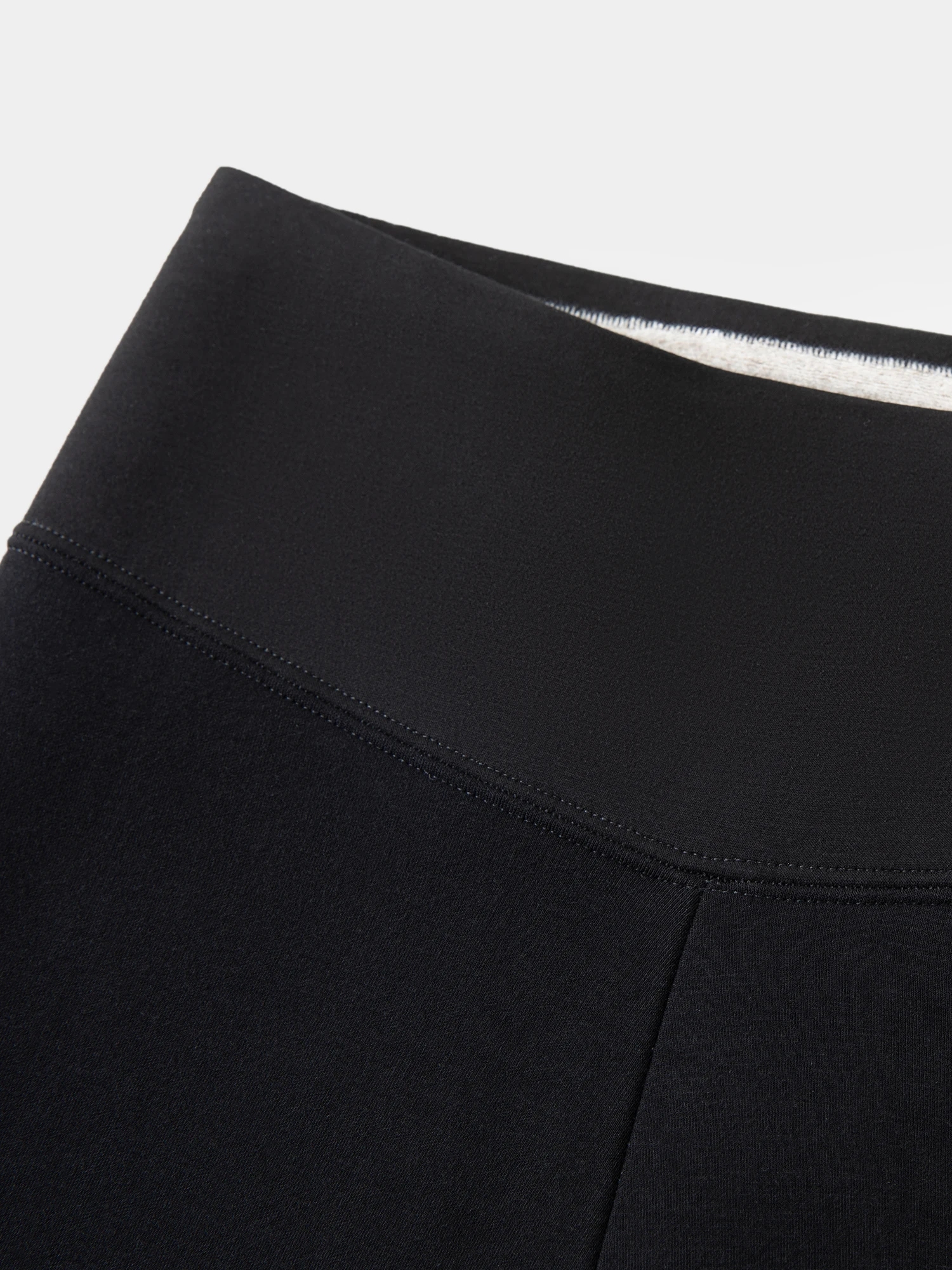 DUSHU حجم كبير المرأة بسط سليم صالح صوف مبطن طماق الحرارية 2025 الخريف الشتاء جديد أسود طويل قاعدة طبقة السراويل #5