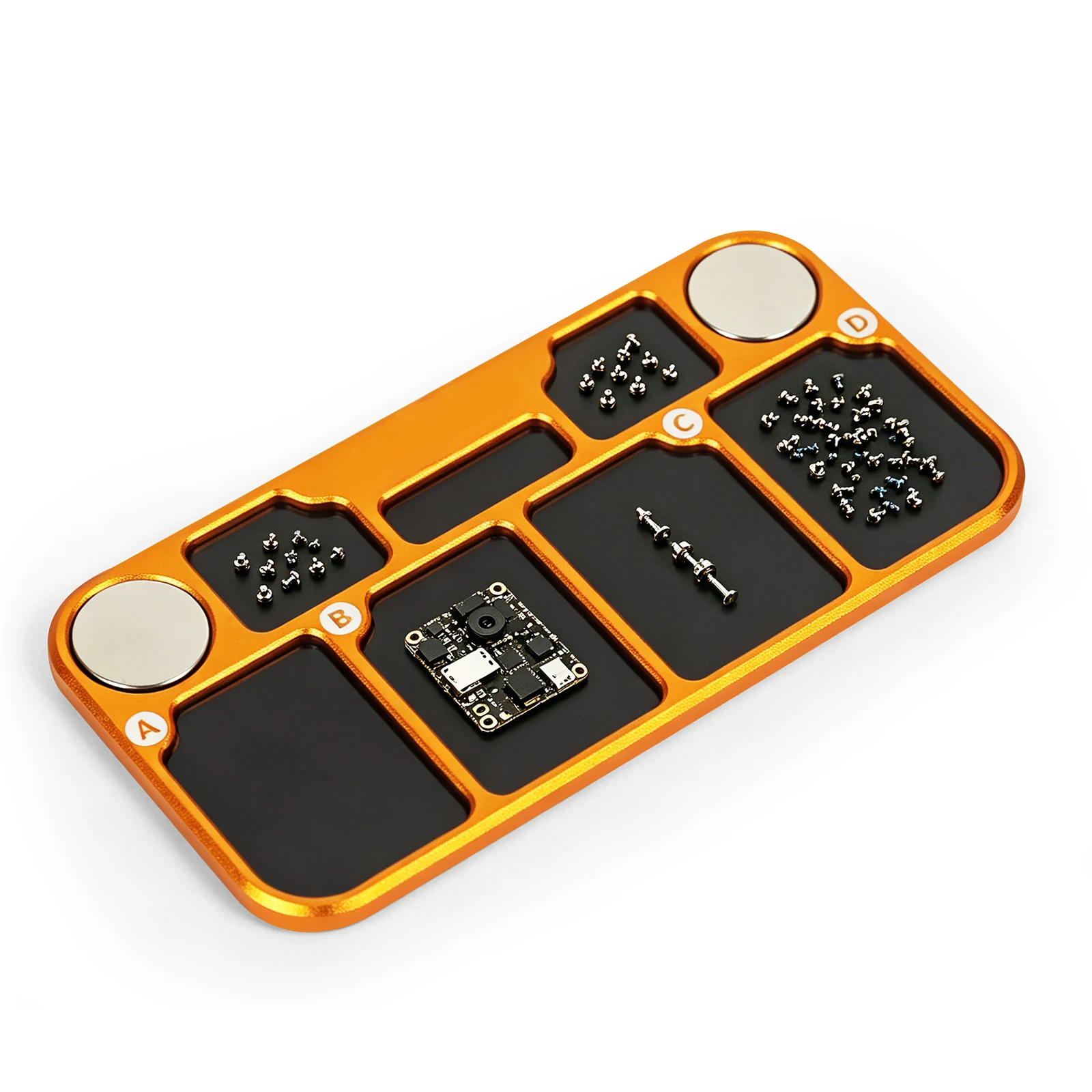 NEWACALOX Magnetischer Schrauben-Organizer, 7-Zonen-Schraubenaufbewahrungsbrett, Kleinteile-Schraubenhalter für RC-Modelle/Elektronik/Handy-Reparaturen – Detail 13