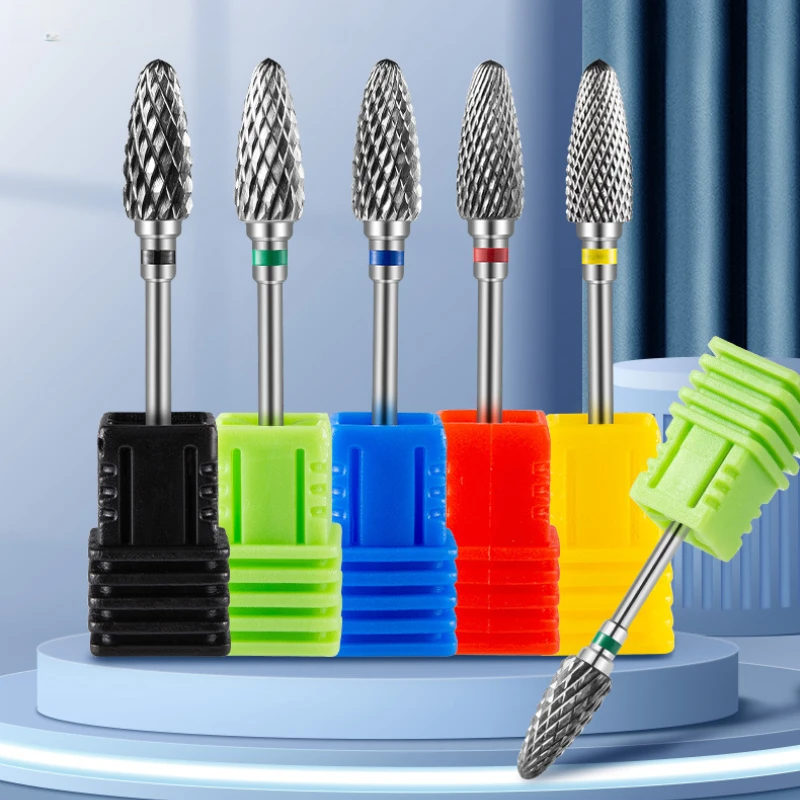 5 個のタングステンカーバイドポリッシュバリ 3/32 インチシャンク切断バリ Ø6 x 2.35 ミリメートルロータリーツール用ネイルドリルアクセサリービット