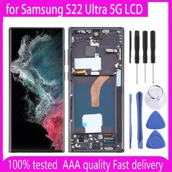 OLED for Samsung S22 Ultra 5G SM-S908B/DS S908N S908U S908E Lcd Display Touch Screen Digitizer Assembly S22Ultra Display