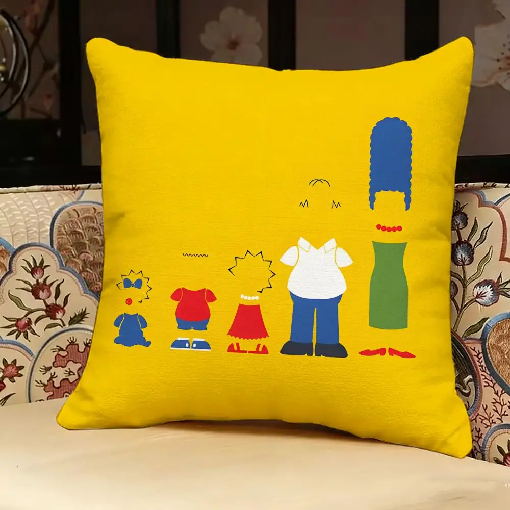The S-Simpsons Anime-Kissenbezug, doppelseitig bedruckt, Sofakissen, Kopfteilkissen für Schlafzimmer – Detail 30