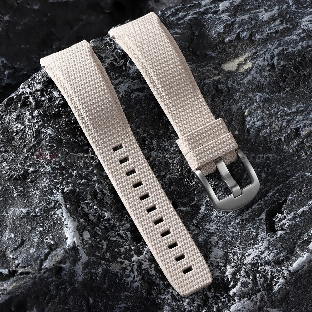 20/21/22mm FKM Gummi-Uhrenarmband mit Gebogenem Ende Schnellverschluss Silikon-Uhrenband für Longines für Seiko Swordfish für Rolex Armband