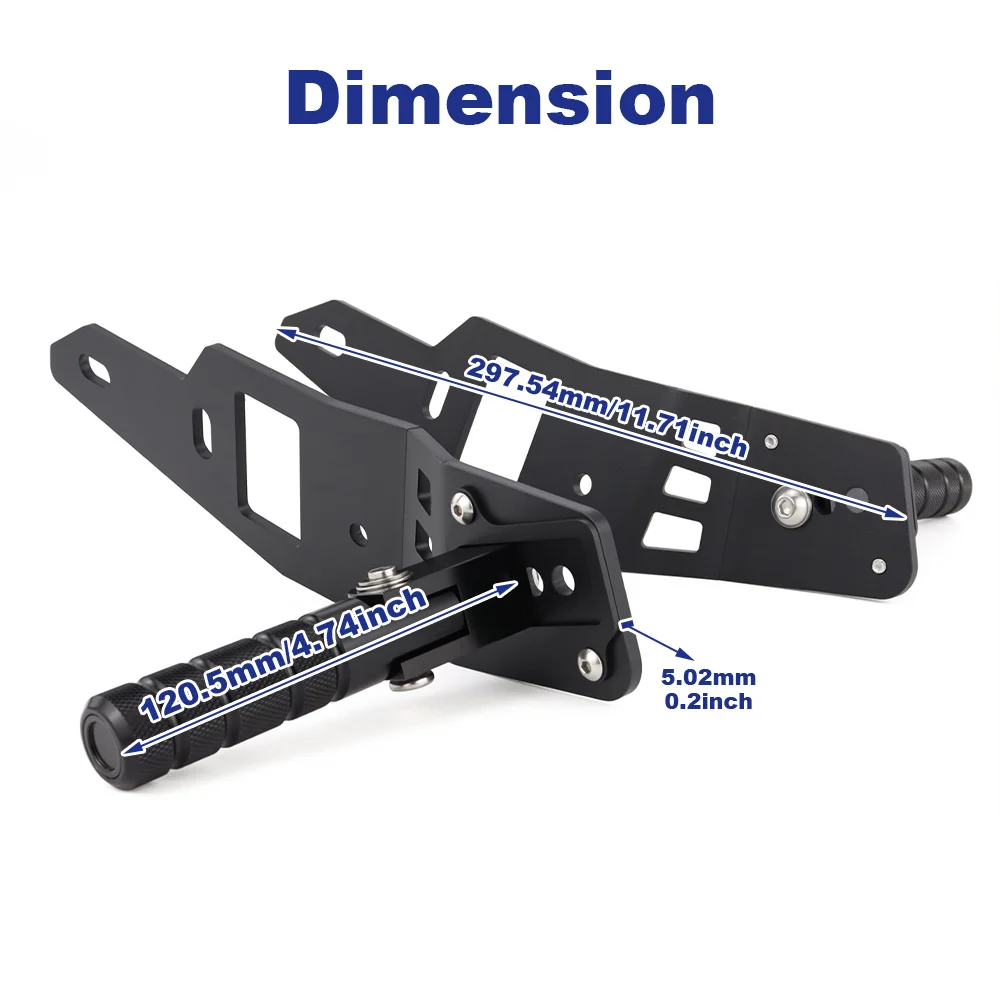 Motorcycle Passenger Footpeg Relocation Passenger Peg Lowering Brackets Kit Forza 750 2021 2022 2023 2024 2025 2026 For Honda