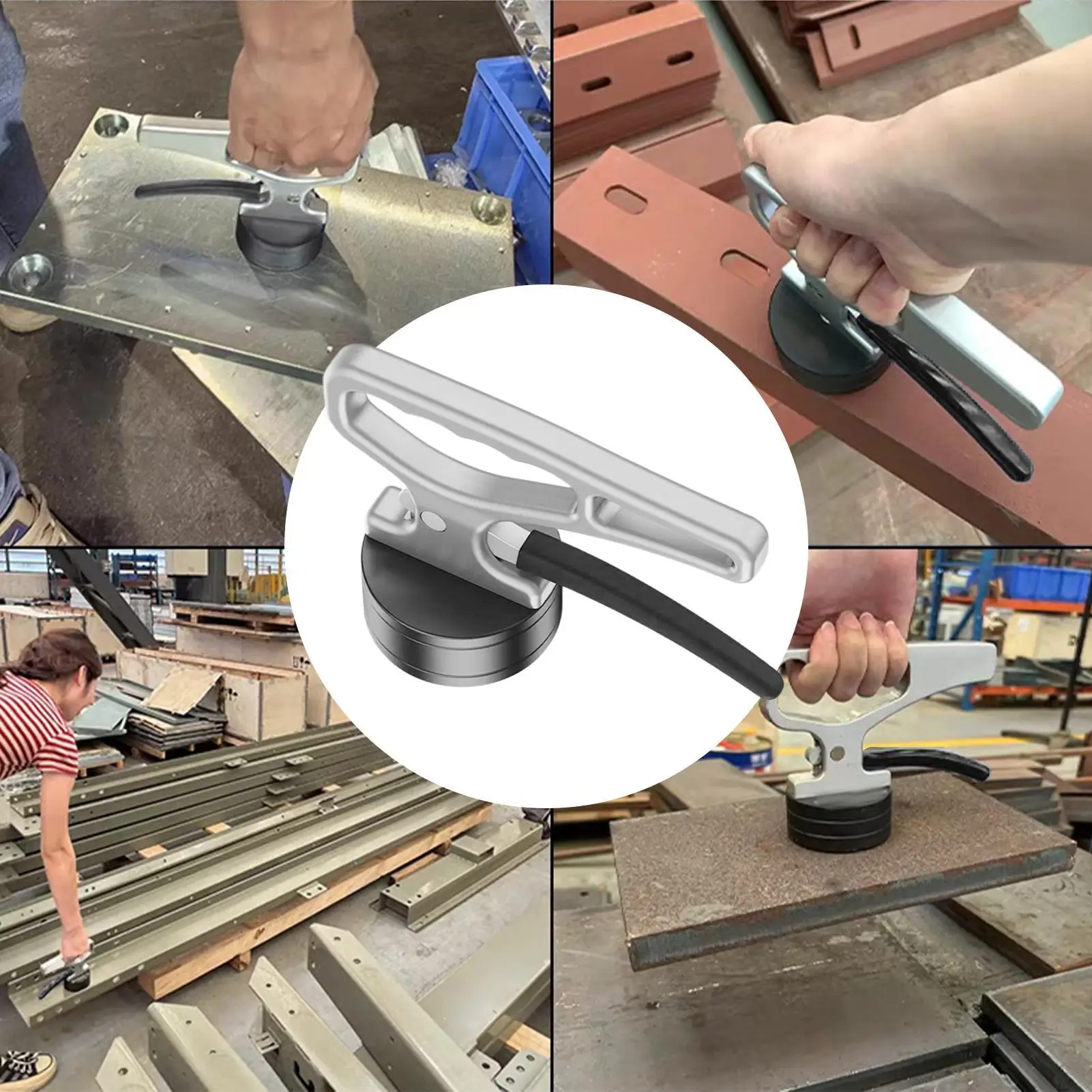 Heavy-Duty Magnetic Lifting Handle Manual Magnet Pickup Tool Suction Cup Pickup Handle Multi Use Ergonomic Lifter Collector