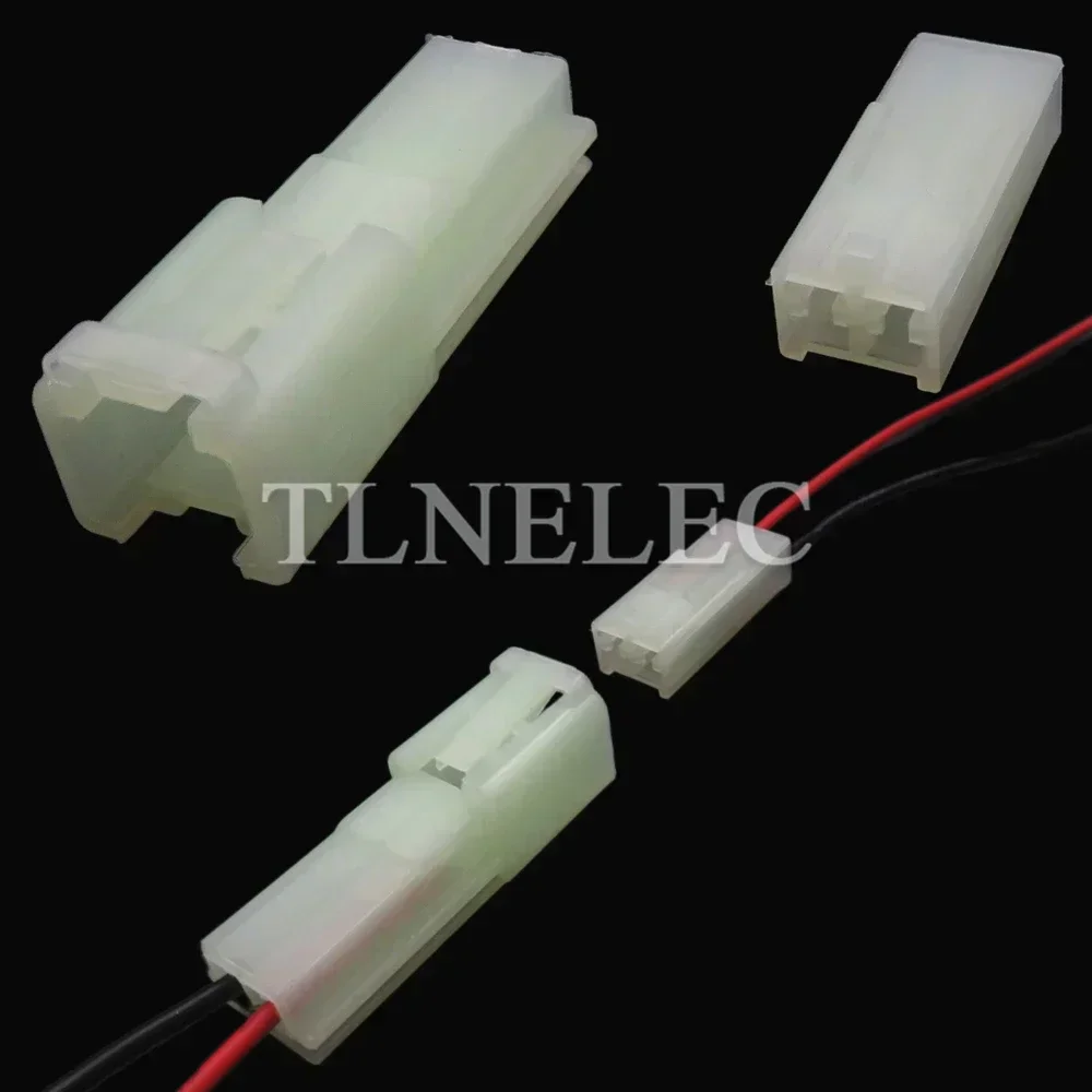 2 Pin Way Automobile Unsealed Connector With Wires Car Male Female Wiring Cable Sockets 6090-1031 6090-1001