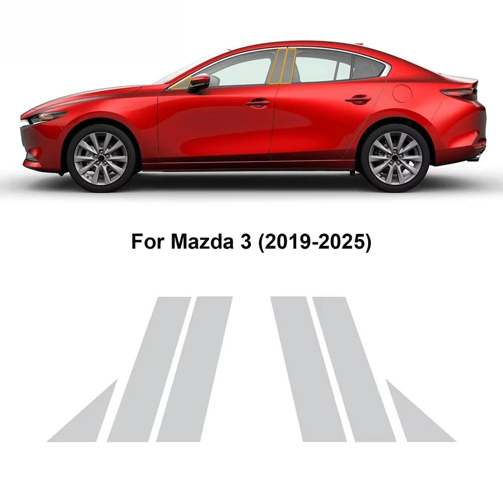 

Headlight Rearview B C Pillars TPU Paint Protection Film For Mazda 3 2019-2025 Pre-cut PPF Clear Bra Anti-scratch Resistant Kit