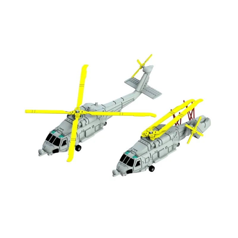 1/700 US Navy MH-60R SeaHawk Helicopter Set MubouC  3D Printed