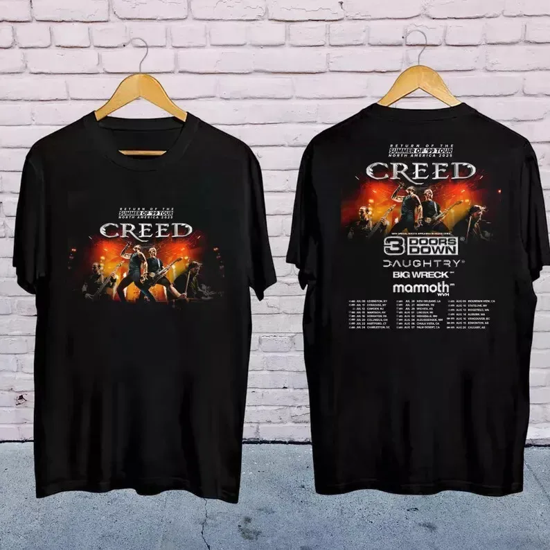 Creed Band 2025 Tour Summer of ’99 Tour Shirt, Creed Band Fan Gift, Creed 202