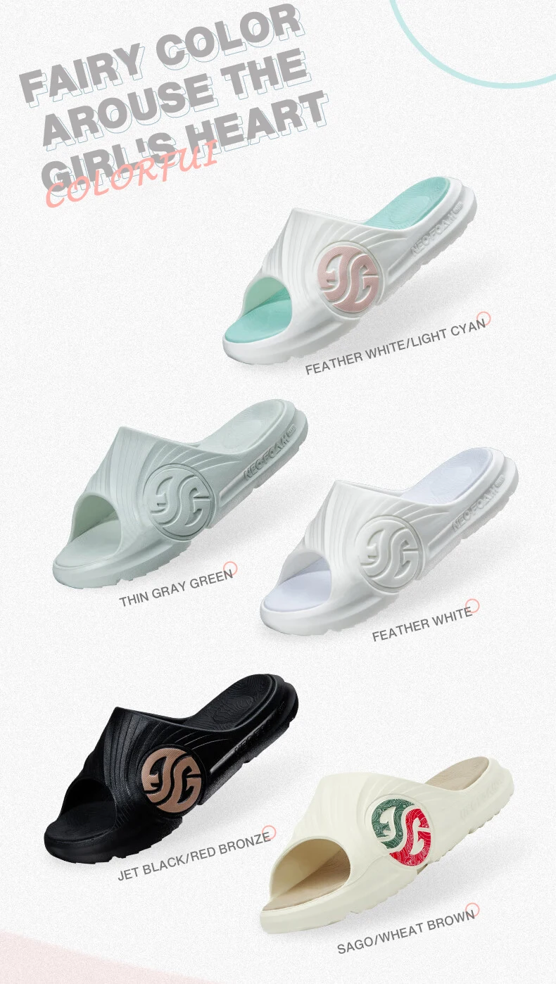 361 Degrees Damen AG Outdoor-Sport-Oberbekleidung mit dicken Sohlen, Strand, lässige Sandalen, Hausschuhe, Sportbekleidung, Paar-Hausschuhe 682126702 F – Detail 5