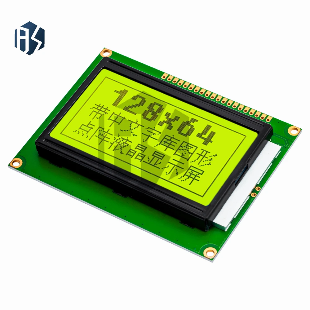 128*64 DOTS LCD module 5V blue screen 12864 LCD with backlight ST7920 Parallel port LCD12864 for arduino