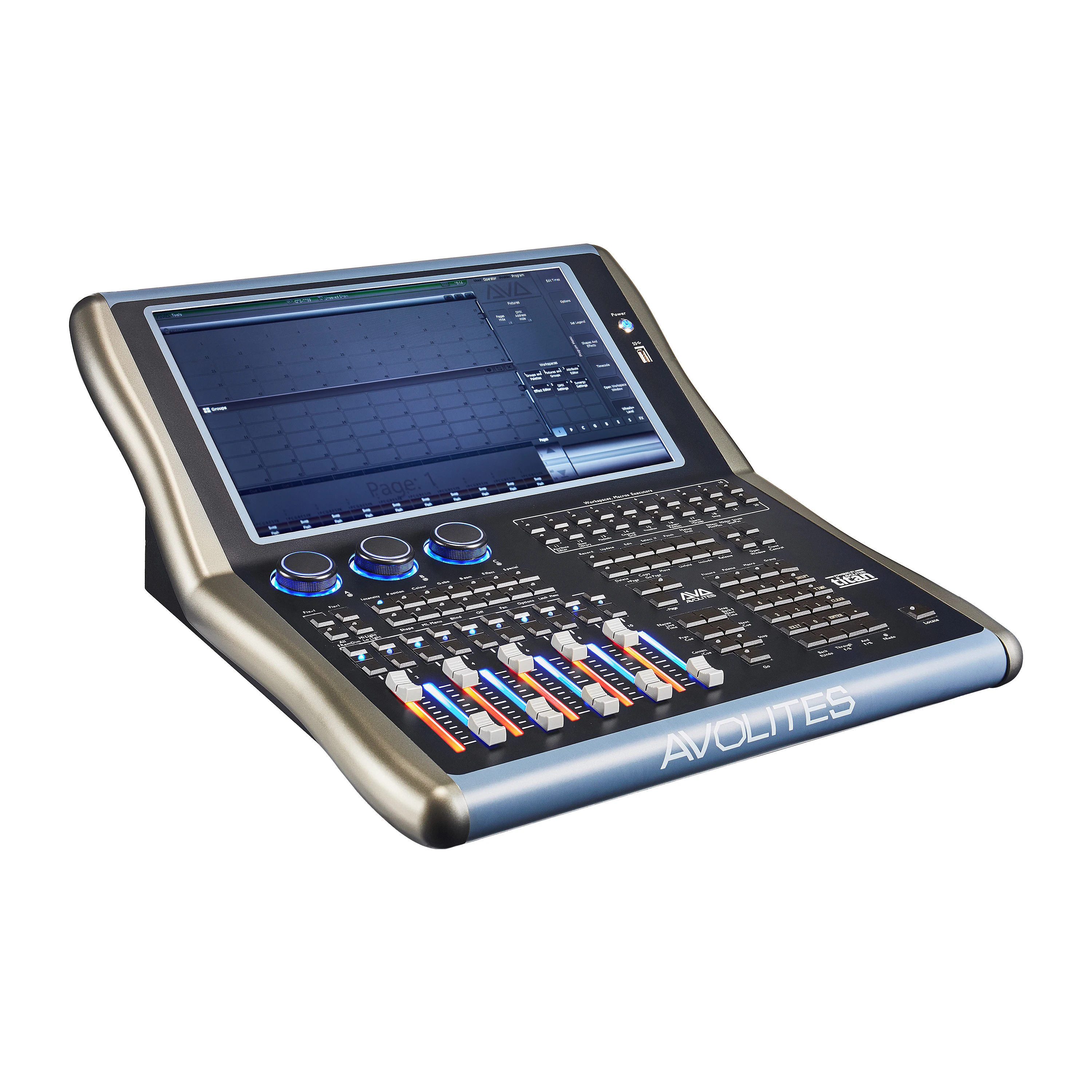 New push rod backlit I7-V18 Quartz Pro Light Lighting Console Professional Stage Lighting Controller Tiger Console