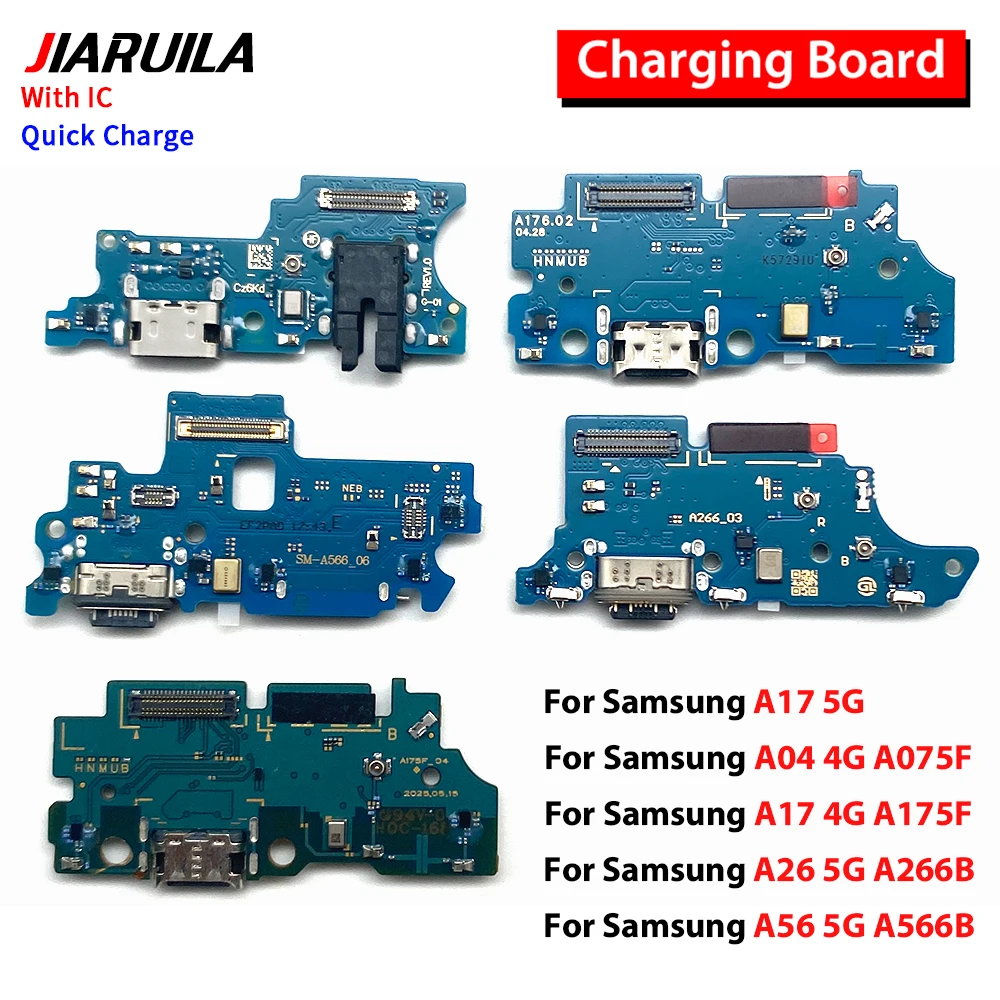 20Pcs, USB Charging Port Dock Charger Plug Connector Board Flex Cable For Samsung A04 4G A17 4G 5G A26 5G A56 5G