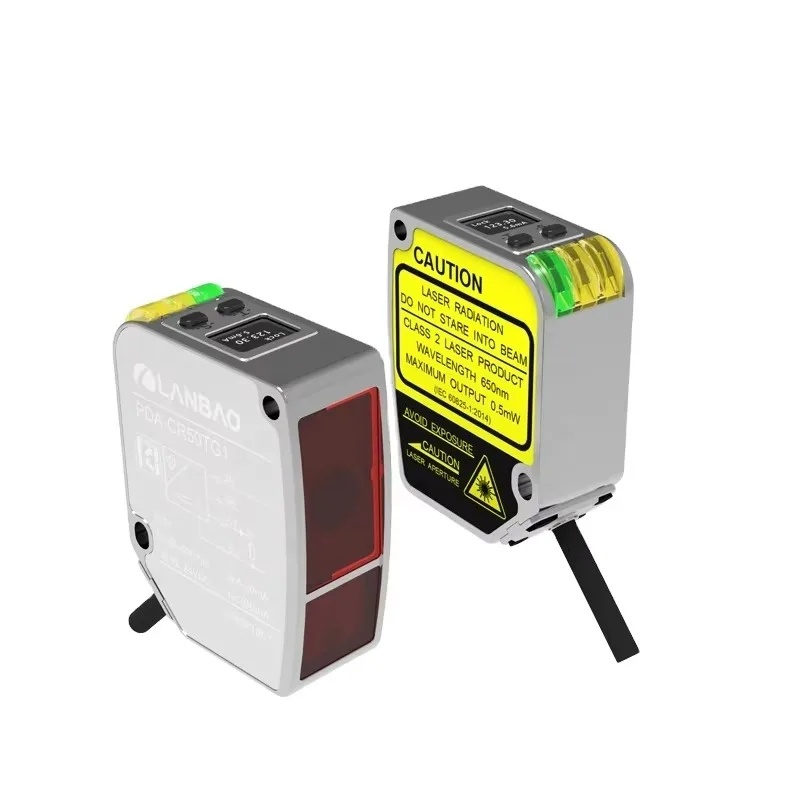 Standard Digital Display IP67 Rated 10-30VDC Aluminum Laser Distance Measuring Sensor Ranging Capabilities Angle Linear Position