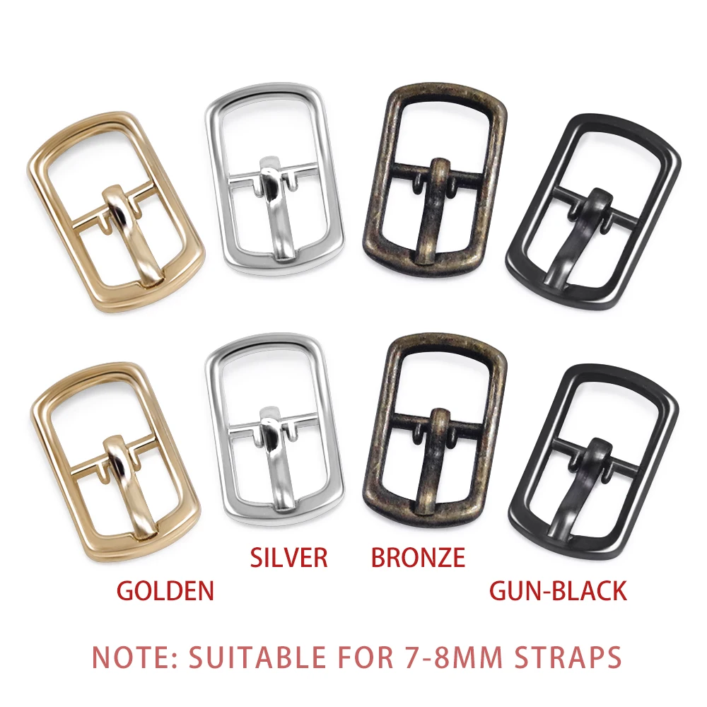 New 30pcs 8mm Silver Gold Bronze Small Metal Pin Buckles For Shoes Belt Garment Accessories Doll DIY Crafts Handmade Sewing