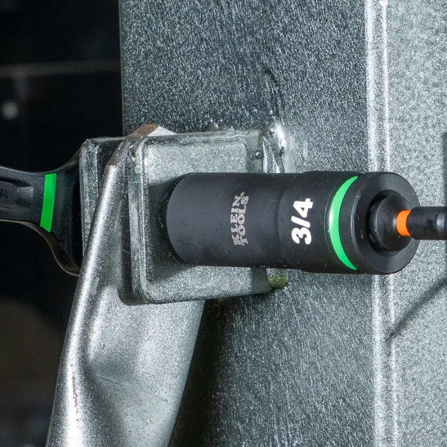 65111IMPCT KNECT مجموعة مقابس التصادم Deep-Well 1/2 بوصة محرك SAE اللون مشفرة MODbox حافظة تأثير محول ومحول