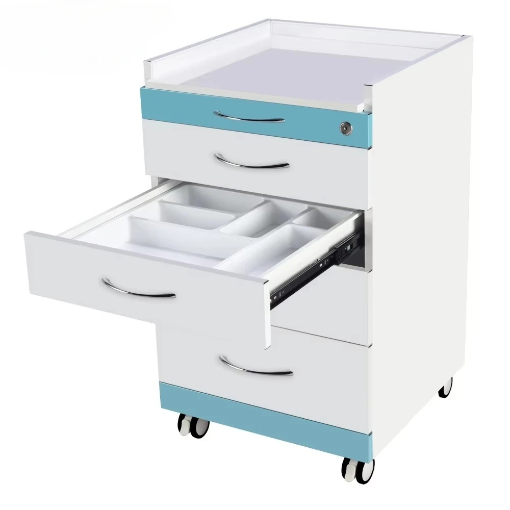 Factory Wholesale Durable Four Drawer Office Clinic Furniture Dental Cabinet