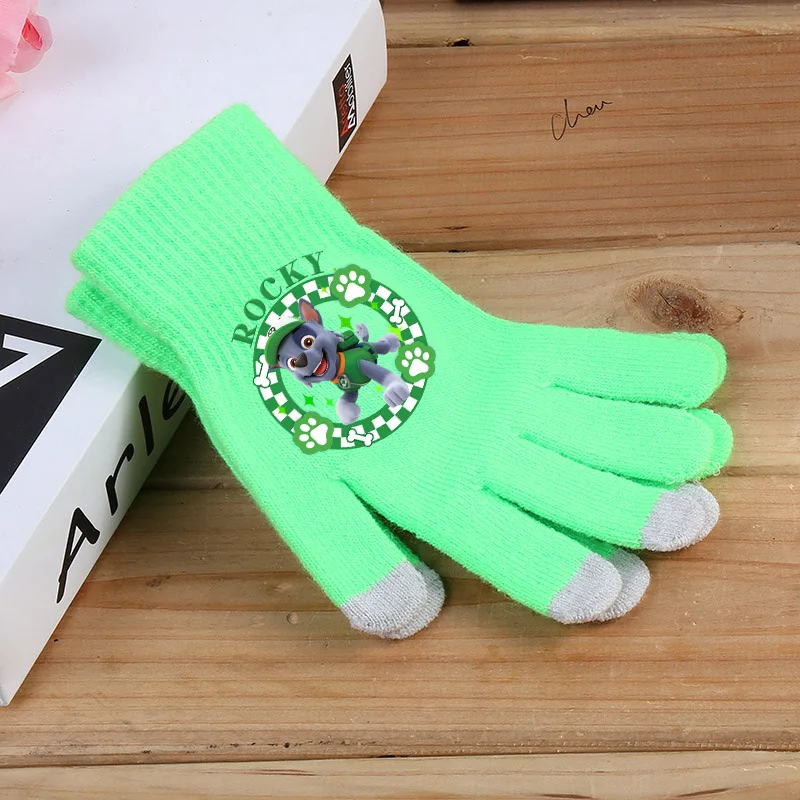 2025 باو باترول قفازات الكرتون عيد الميلاد تشيس سكاي طباعة لمس قفاز Kawaii الشتاء في الهواء الطلق الملحقات الحرارية هدايا عيد الميلاد #6