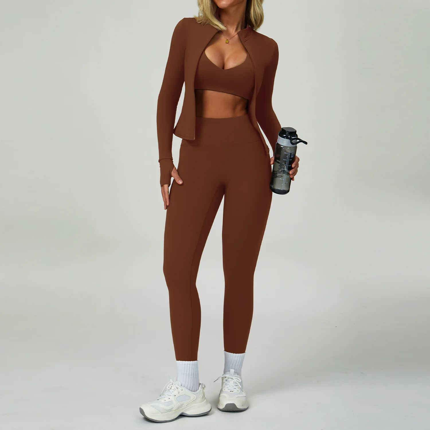 2-3PCS Yoga Suit Women Tracksuit Sports Bra High Waist Leggings Shorts Outfit Gym Set Fitness Push Up Workout Clothes Sportswear - Image 4