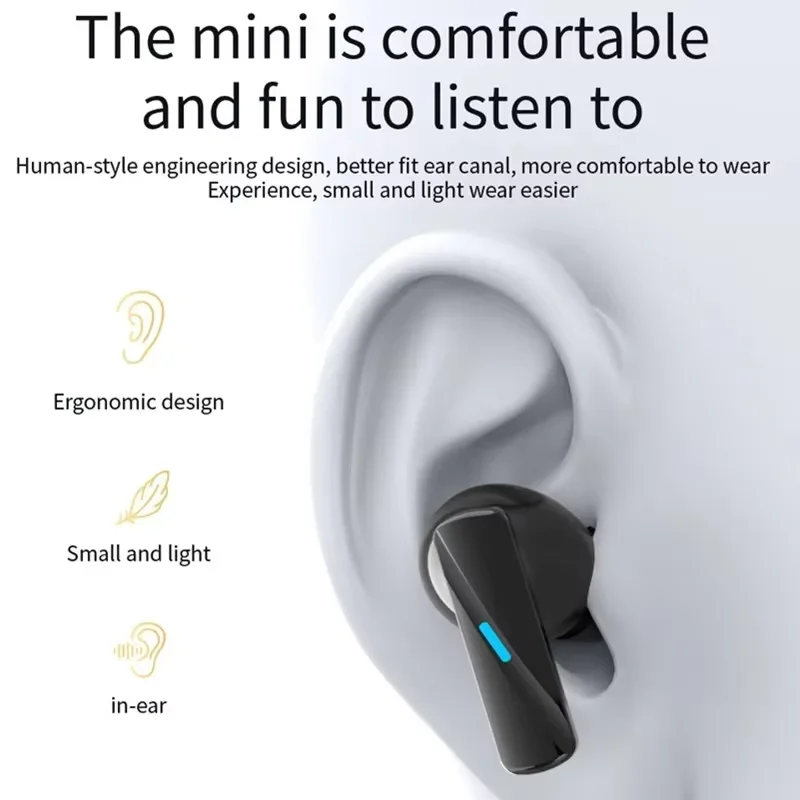 Bosecxting Wireless Bluetooth Headphone In-ear Earplugs Sleep Noise Reduction Sliding Headset Sports Game Earphones With Mic image 3