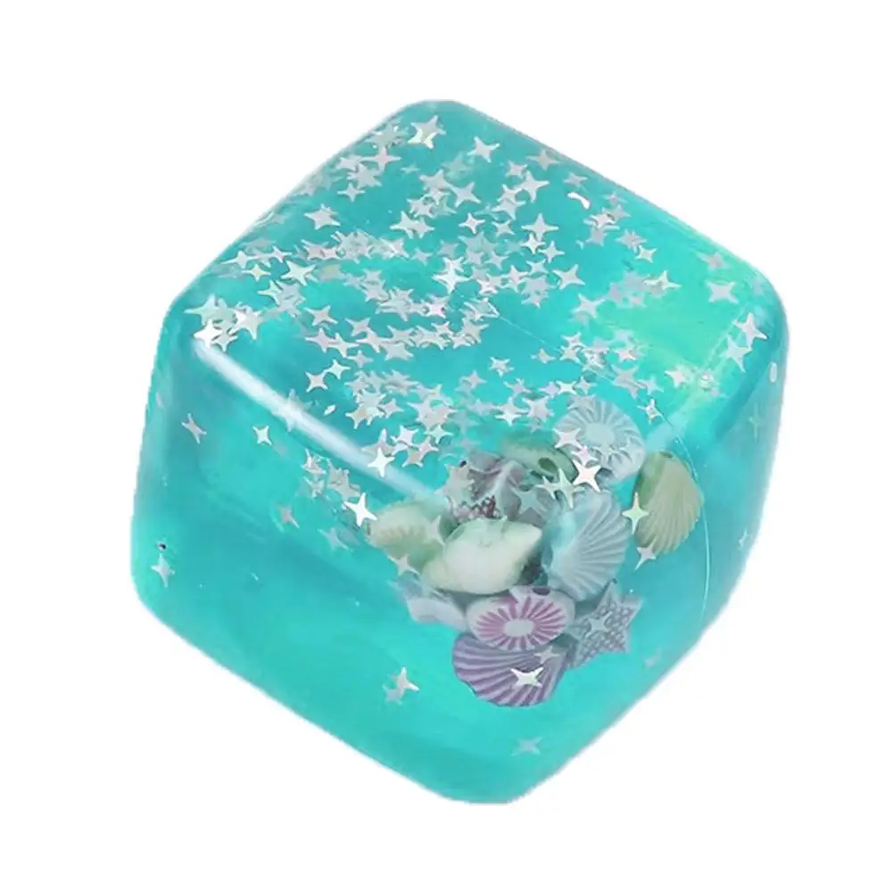 Eiswürfel Squishy, Dehnbare Eiswürfel Stressbälle Weiche Langsam Aufsteigende Squishy Stressabbau-Sensorikspielzeuge Meeresschnecken Fidget-Spielzeug – Detail 10