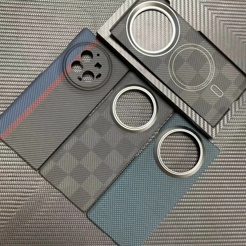 

Genuine Goods Kevlarvivo x fold3 proUltra-Thin Magnetic Business Foldable Screen Phone Casevivo X Fold3 ProAramid Fiber Mate