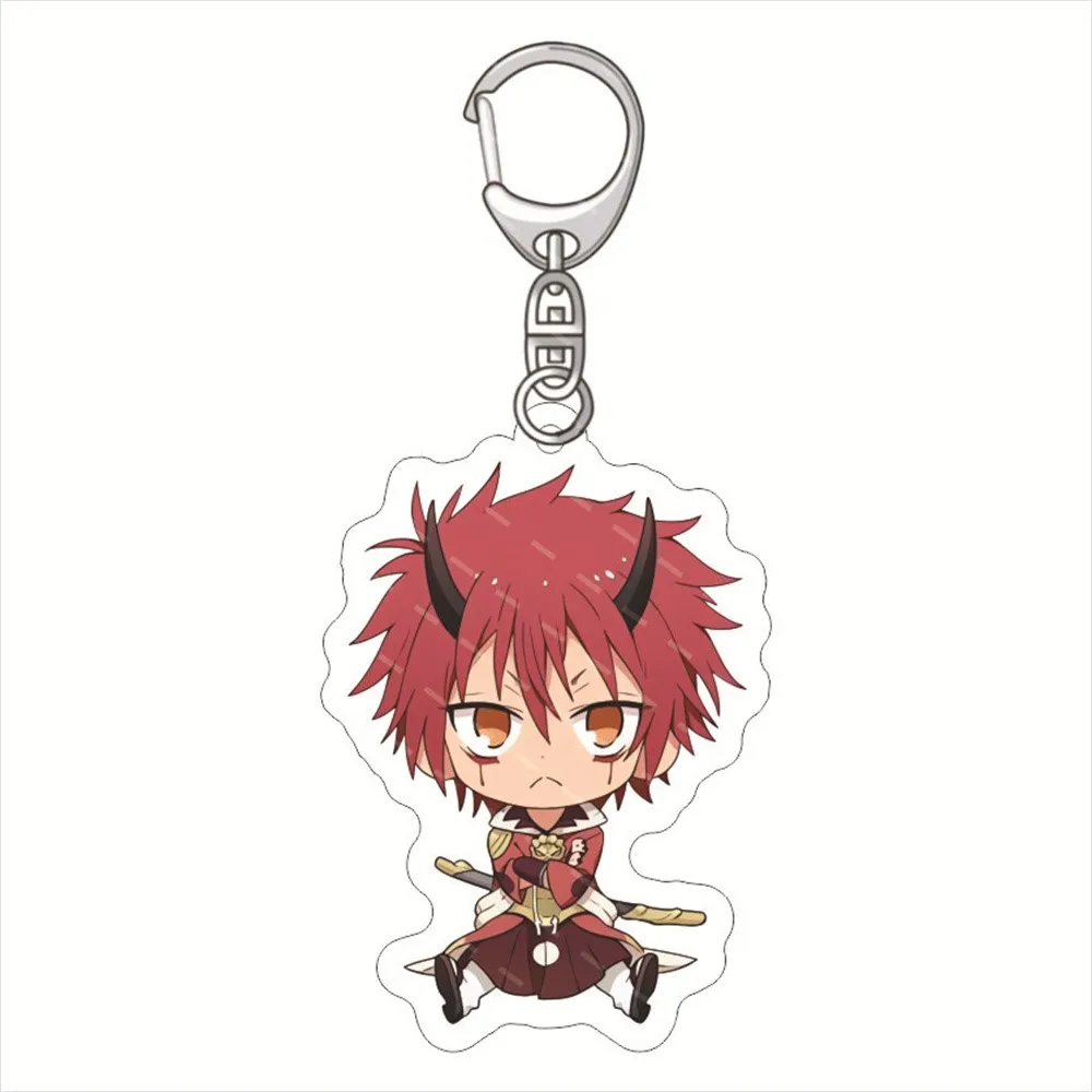 Cute Anime That Time I Got Reincarnated as a Slime Rimuru Tempest Keyring Izawa Shizue Cosplay Key Chain Keychain Ornament Gift