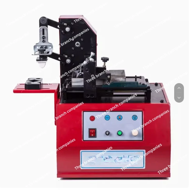 Desktop Electric Pad Printer Production Date Coding Machine Electric Ink Coding Machine Print Cliche Plate Rubber Pad