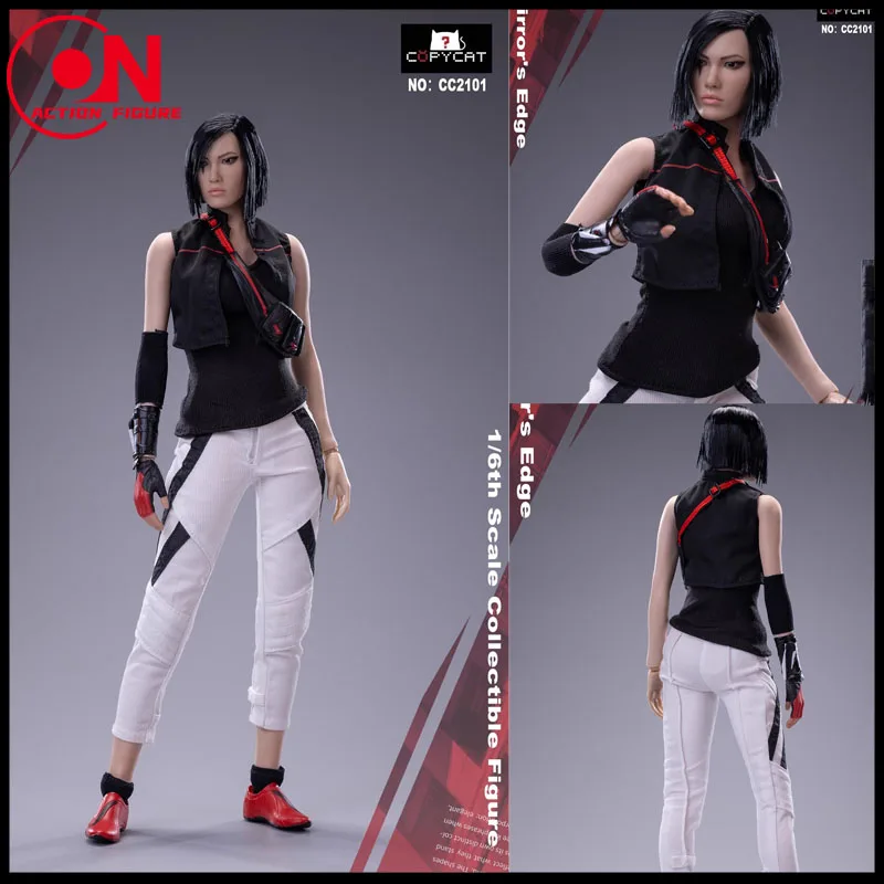 COPYCAT CC2101 1/6 Parkour Girl Figure Model 12'' Female Soldier Action Figure Doll Full Set Toy In Stock