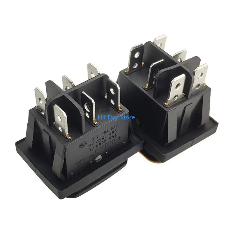 F92C 4/6 PIN KCD4 Switches 2/3 SPST تبديل التبديل مفتاح مفتاح الروك مع LED للسيارات الصناعية