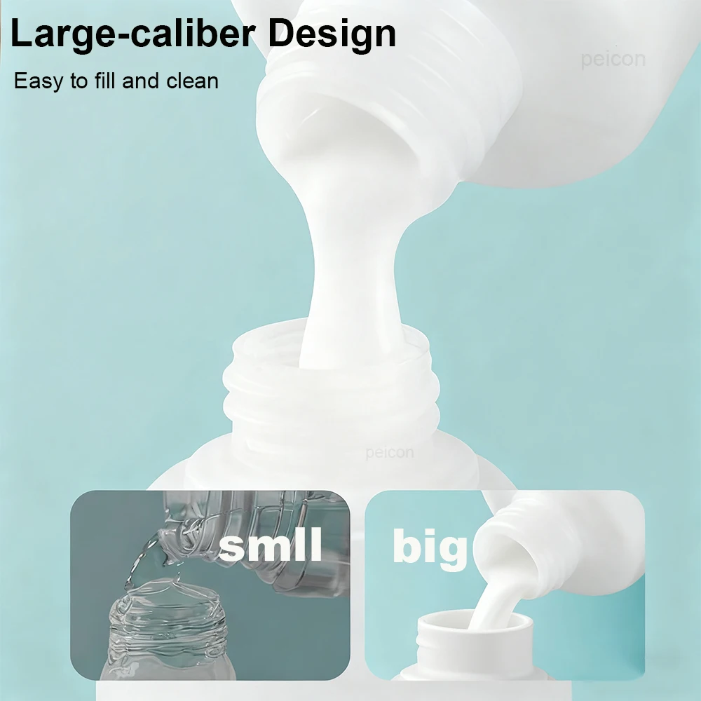 4PCS 60ml/100ml 여행용 휴대용 리필 용 병 로션 병 빈 화장품 액체 용기 스퀴즈 튜브 샴푸 병