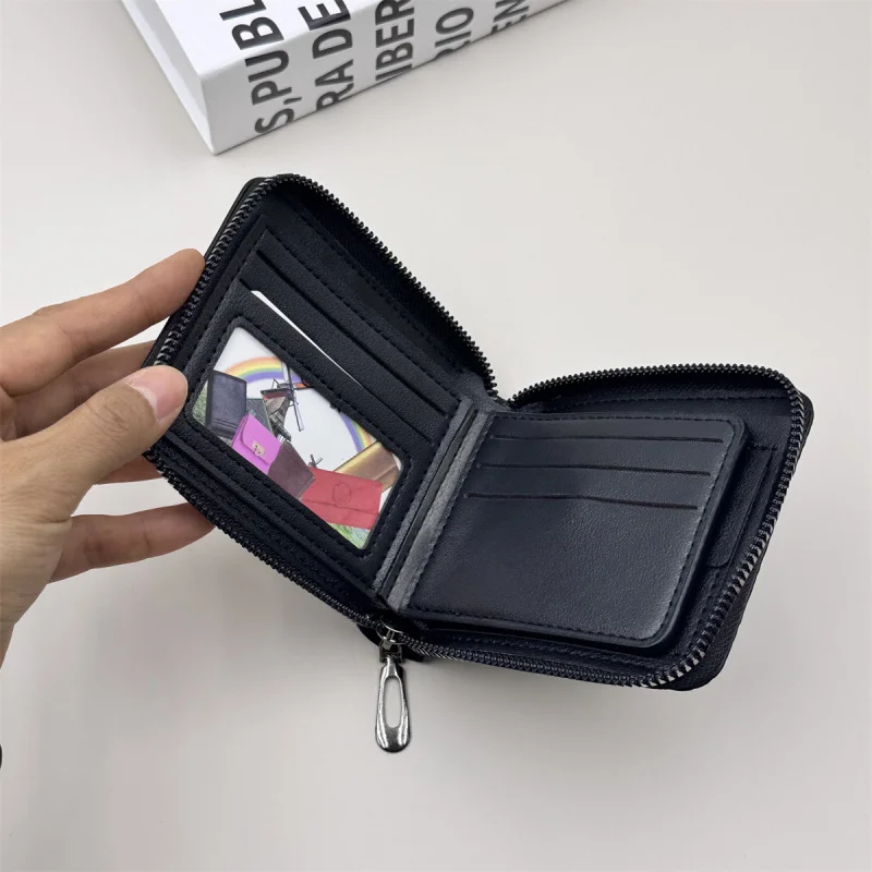 Men's Short Wallet Animal Pattern PU Moneybag Multi-Card Slot Coin Purse Pocket