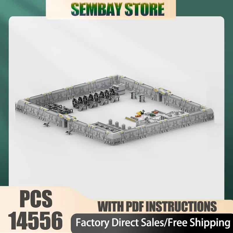 

Популярный звездный фильм Moc, строительный кирпич, модульная база в стиле ампир (все комплекта), модель, технологические блоки, рождественские игрушки «сделай сам», строительный подарок