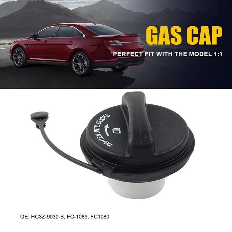 FC1089 Fuel Gas Cap W/ Strap Non-Locking HC3Z-9030-B For Ford F-150 Ranger Edge Mustang Motorcraft Fuel Tank Filler