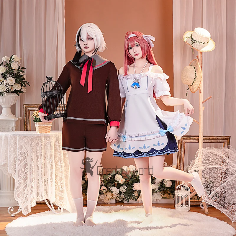 

Игра Genshin Impact Arlecchino, косплей, костюм священника, милое платье, наряды, костюм моряка, униформа, Хэллоуин, аниме, маскарадная одежда