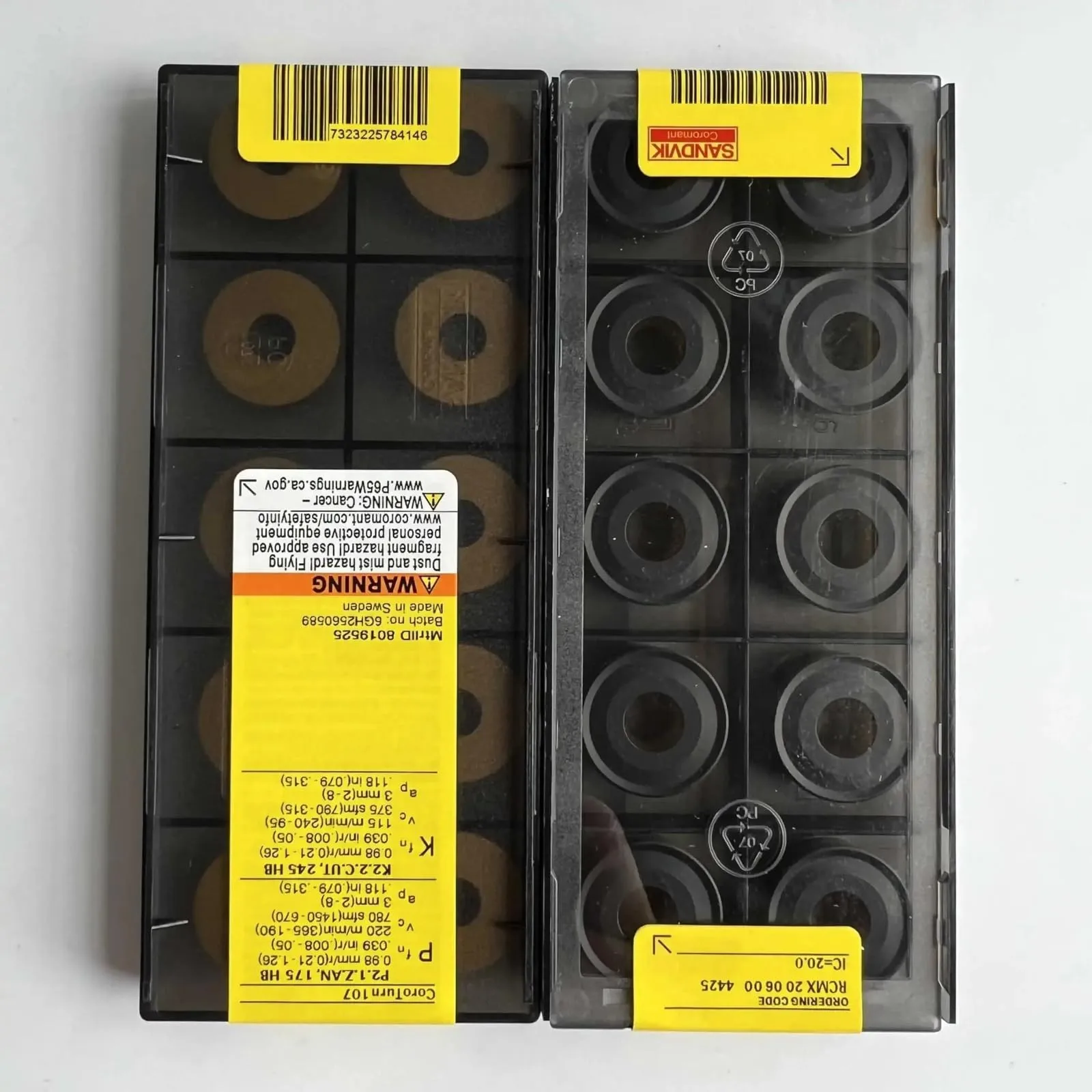 

Original SANDVIK / RCMX200600 4425 / Hard alloy CNC Blade 10 Pcs