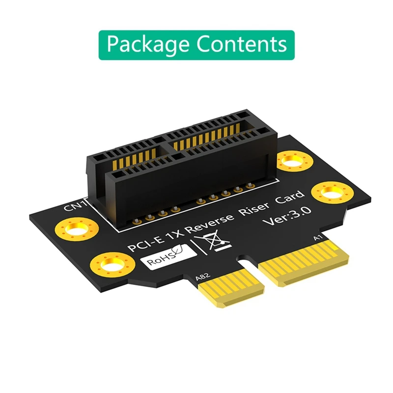 PCI-E 1X 3.0 90-stopniowa odwrócona karta męsko-żeńska do serwera 2U (kierunk w stronę instalacji CPU)