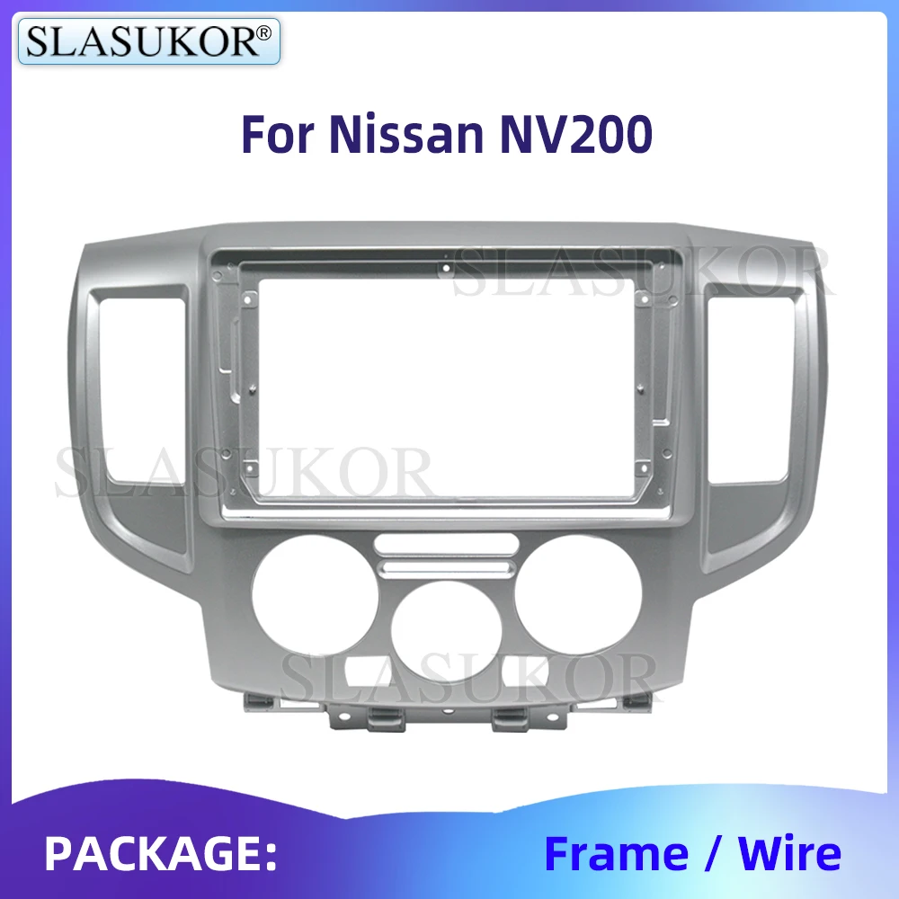 

9" Fascia For Nissan NV200 2009-2016 Frame Video Panel Player Audio Frame Dashboard Mount Suit Accessories With Wire